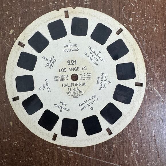 Sawyer's Brown VINTAGE ViewMaster with 1948 California USA Picture Reel - Picture 9 of 12